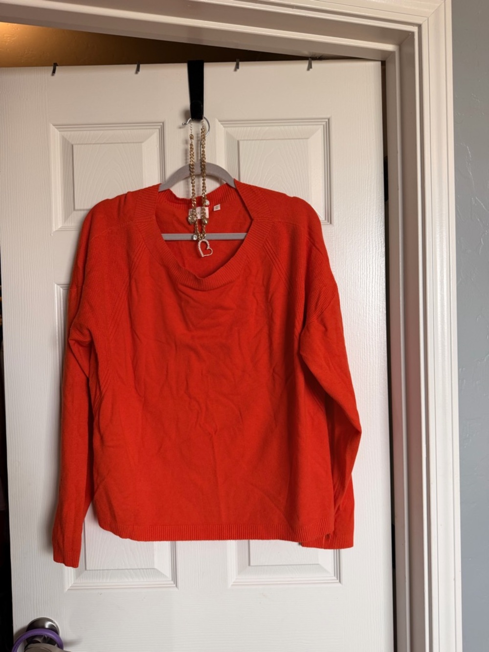 Red Orange Knit Sweater | Lightweight Casual
🧡🧡🧡🧡